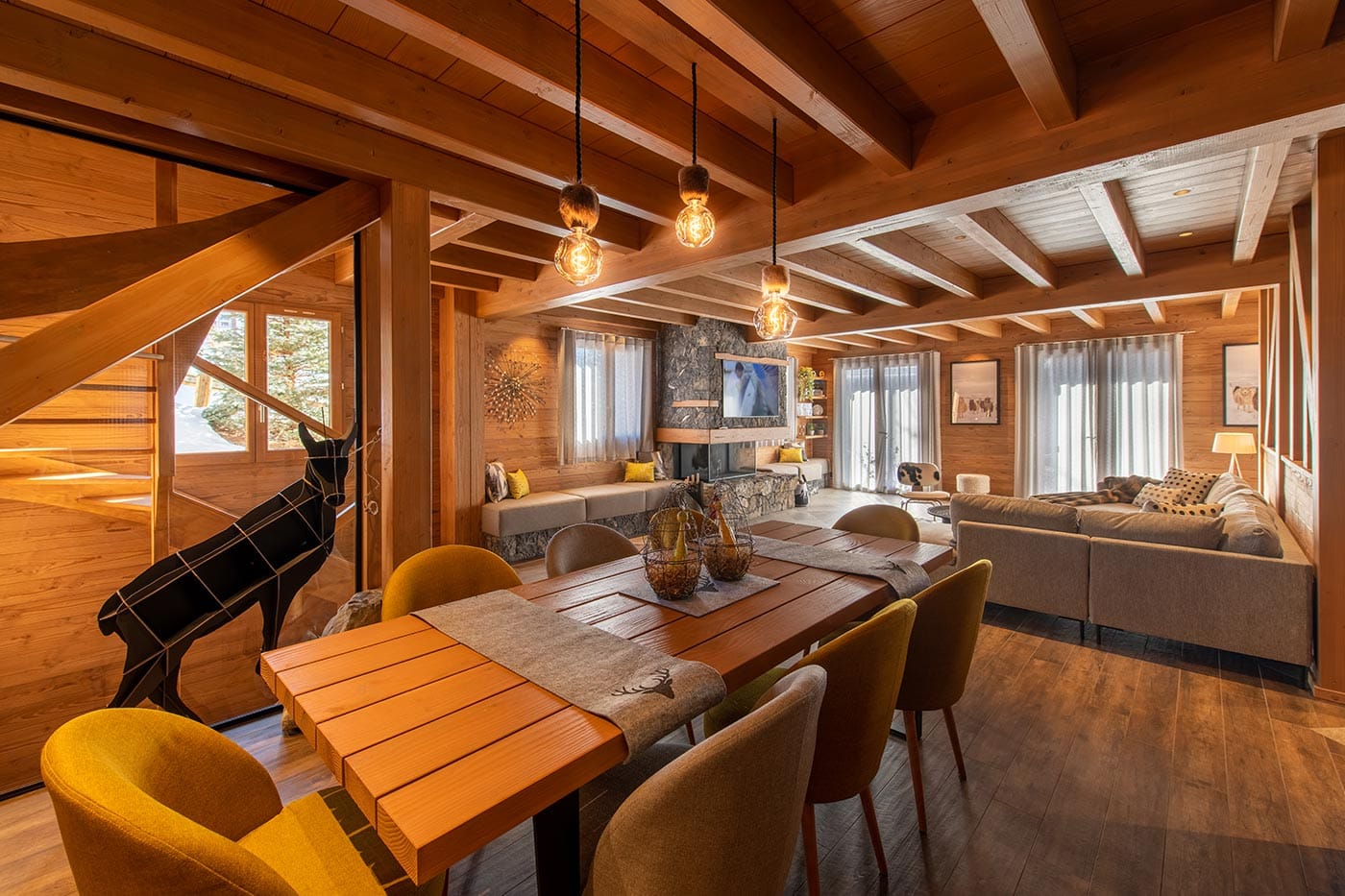 Chalet Jardin Alpin Valberg — dining room